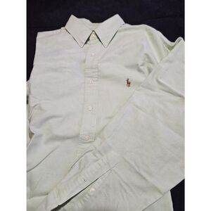 Polo-ralph-lauren Men's Green Button Up -shirt XL